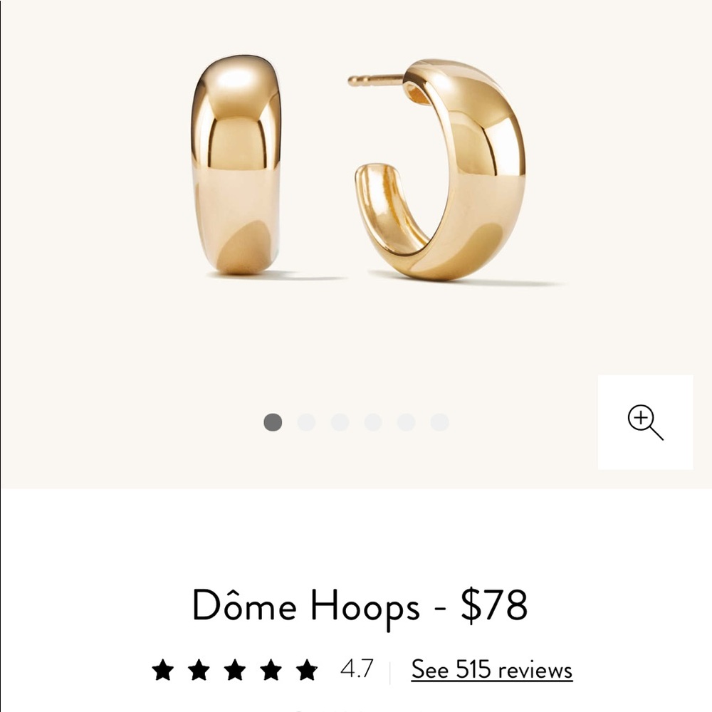 Mejuri Gold Vermeil Dome Hoops